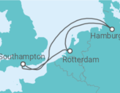 Reiseroute der Kreuzfahrt  Deutschland, Niederlande - Royal Caribbean