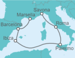 Reiseroute der Kreuzfahrt  Spanien, Marokko, Portugal, Frankreich Alles Inklusive - mit flug - Celebrity Cruises