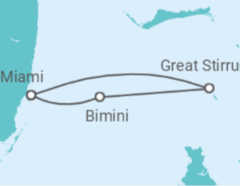 Reiseroute der Kreuzfahrt  USA - NCL Norwegian Cruise Line