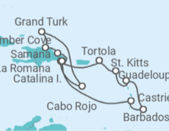 Reiseroute der Kreuzfahrt  Karibik Grand Tour - Costa Cruceros