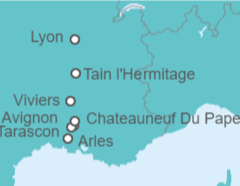 Reiseroute der Kreuzfahrt  Von Kiel über die Azoren nach Barbados - AIDA
