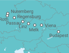 Reiseroute der Kreuzfahrt  Italien, Frankreich & Spanien ab Malta - AIDA
