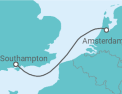 Reiseroute der Kreuzfahrt  AMSTERDAM - PO Cruises