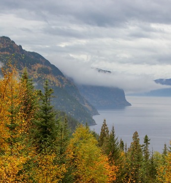 Kreuzen im Saguenayfjord