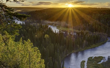 Route durch das Finnische Lappland