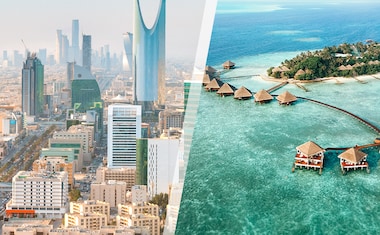 Riyadh und Malediven