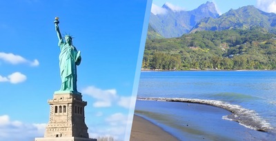 New York und Tahiti
