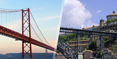 Lissabon und Porto mit dem Flugzeug