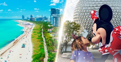 New York, Walt Disney World Orlando und Miami