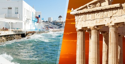 Athen und Paros mit dem Flugzeug