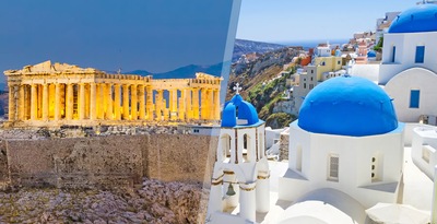 Athen und Skiathos mit dem Flugzeug