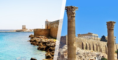 Athen und Rhodos mit dem Flugzeug