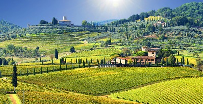 Route durch die Toskana, von Florenz nach Siena