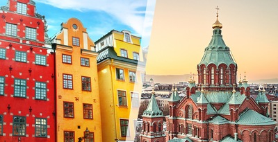 Stockholm und Helsinki mit dem Flugzeug