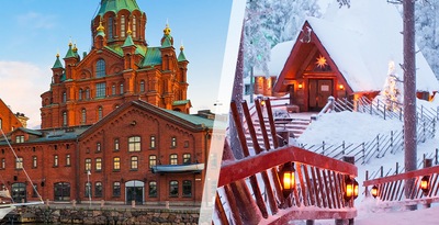 Helsinki und Rovaniemi