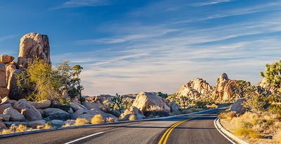 Route zu den bedeutendsten Städten der amerikanischen Westküste