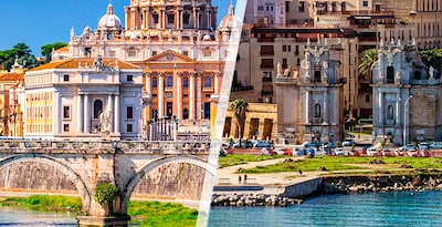 Rom und Palermo