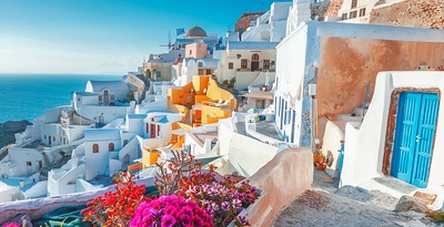 Athen, Rhodos und Santorini mit dem Flugzeug