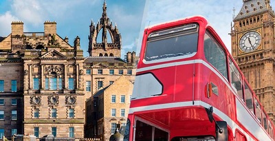 Londra und Edinburgh mit dem Flugzeug