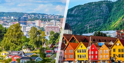 Oslo und Bergen mit dem Flugzeug