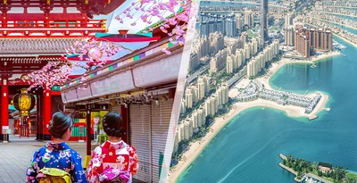Tokyo und Dubai
