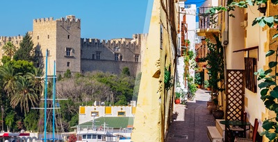Athen und Rhodos mit dem Flugzeug und mit Mietwagen