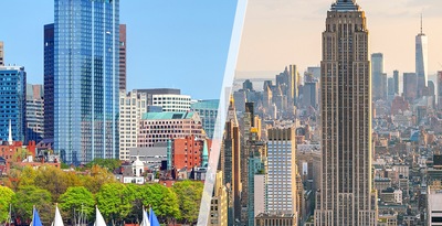 Boston, New York und New Orleans