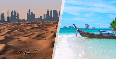 Dubai und Krabi
