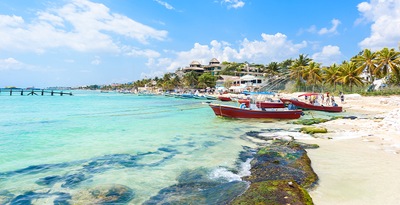 Route von Kalifornien nach Nevada mit Naturparks und Riviera Maya