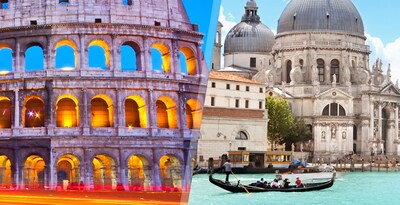 Rom und Venedig mit dem Zug