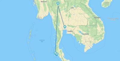 Bangkok, Chiang Mai, Phuket und Phi Phi