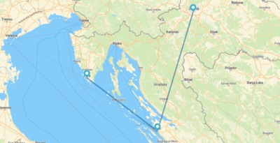 Zagreb, Zadar und Pula
